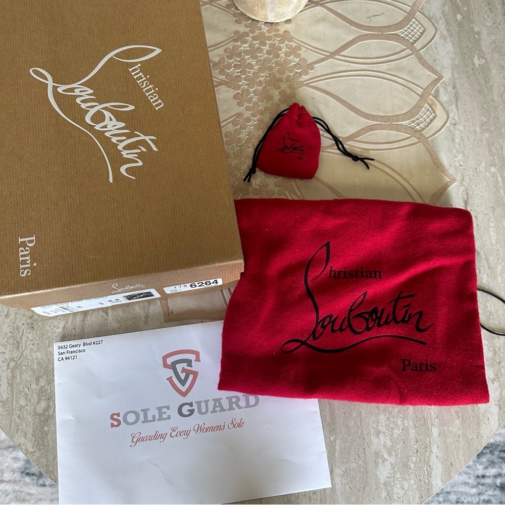 Christian Louboutin - Apostrophy Pump 100mm In Na… - image 3